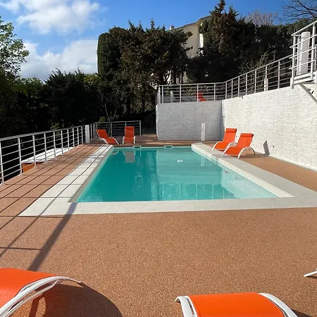 New 1br Ac Private Pool Mountain View וילה קאן סור מר