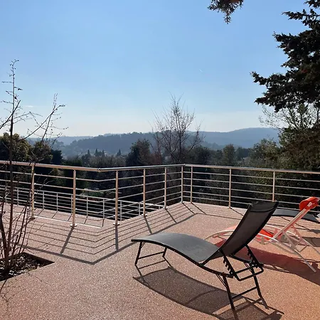 New 1br Ac Private Pool Mountain View קאן סור מר